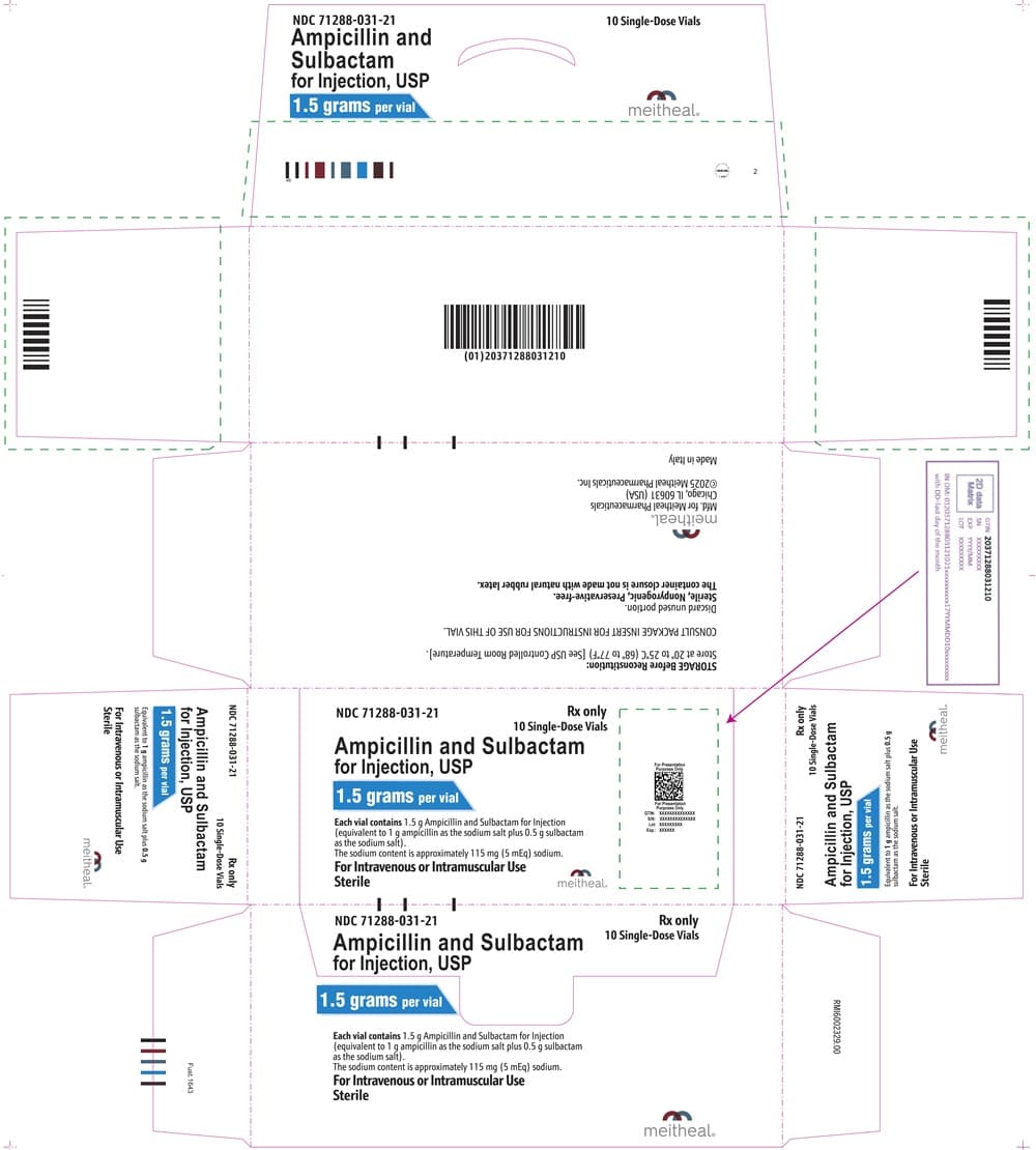 Ampicillin Sodium, Sulbactam Sodium — Reference image, actual packaging may vary