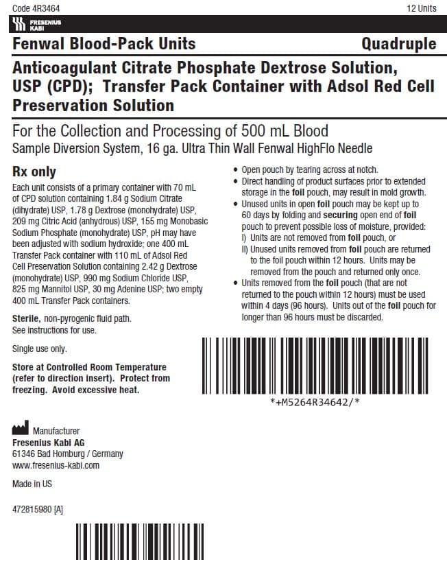 Adsol Red Cell Preservation Solution System in Plastic... — Reference image, actual packaging may vary