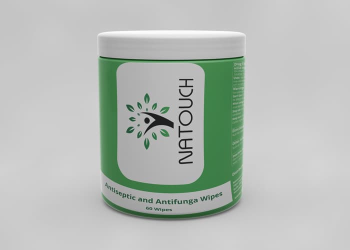 Natouch Antifungal Wipes Plus — Reference image, actual packaging may vary