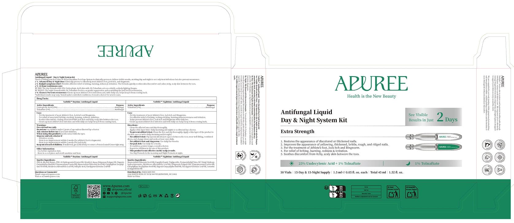 Apuree Nailtific Extra-Max Strength Nighttime Antifungal — Reference image, actual packaging may vary