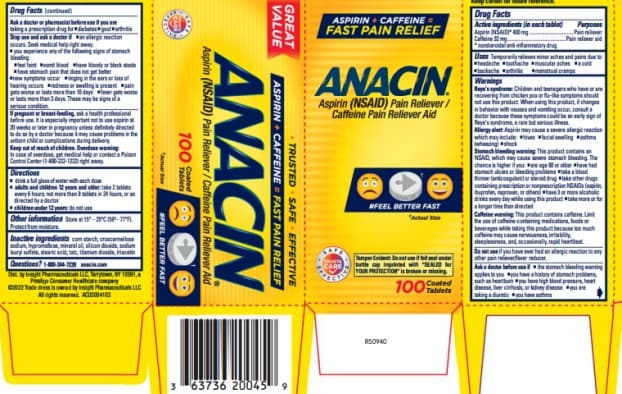 Anacin — Reference image, actual packaging may vary