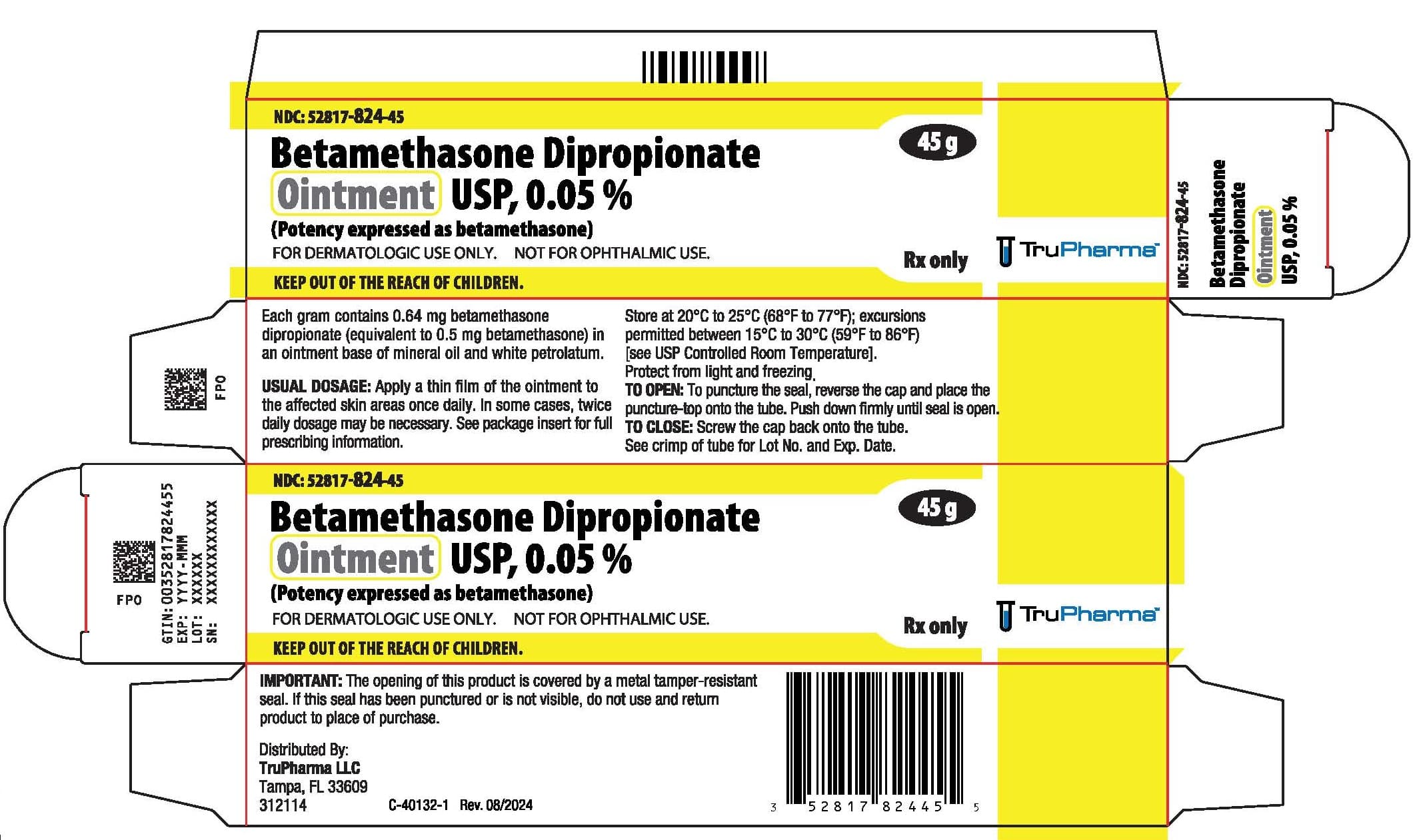 Betamethasone Dipropionate Usp, 0.05% — Reference image, actual packaging may vary