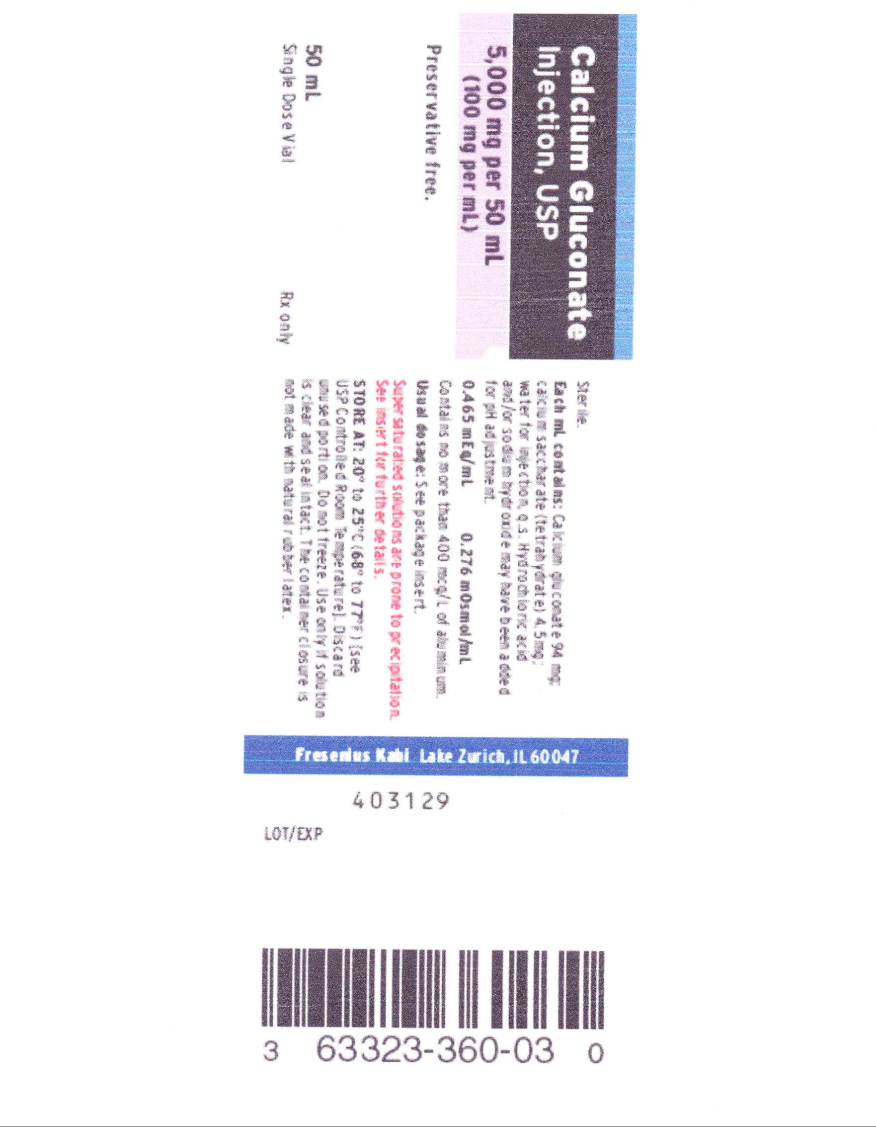 Calcium Gluconate — Reference image, actual packaging may vary