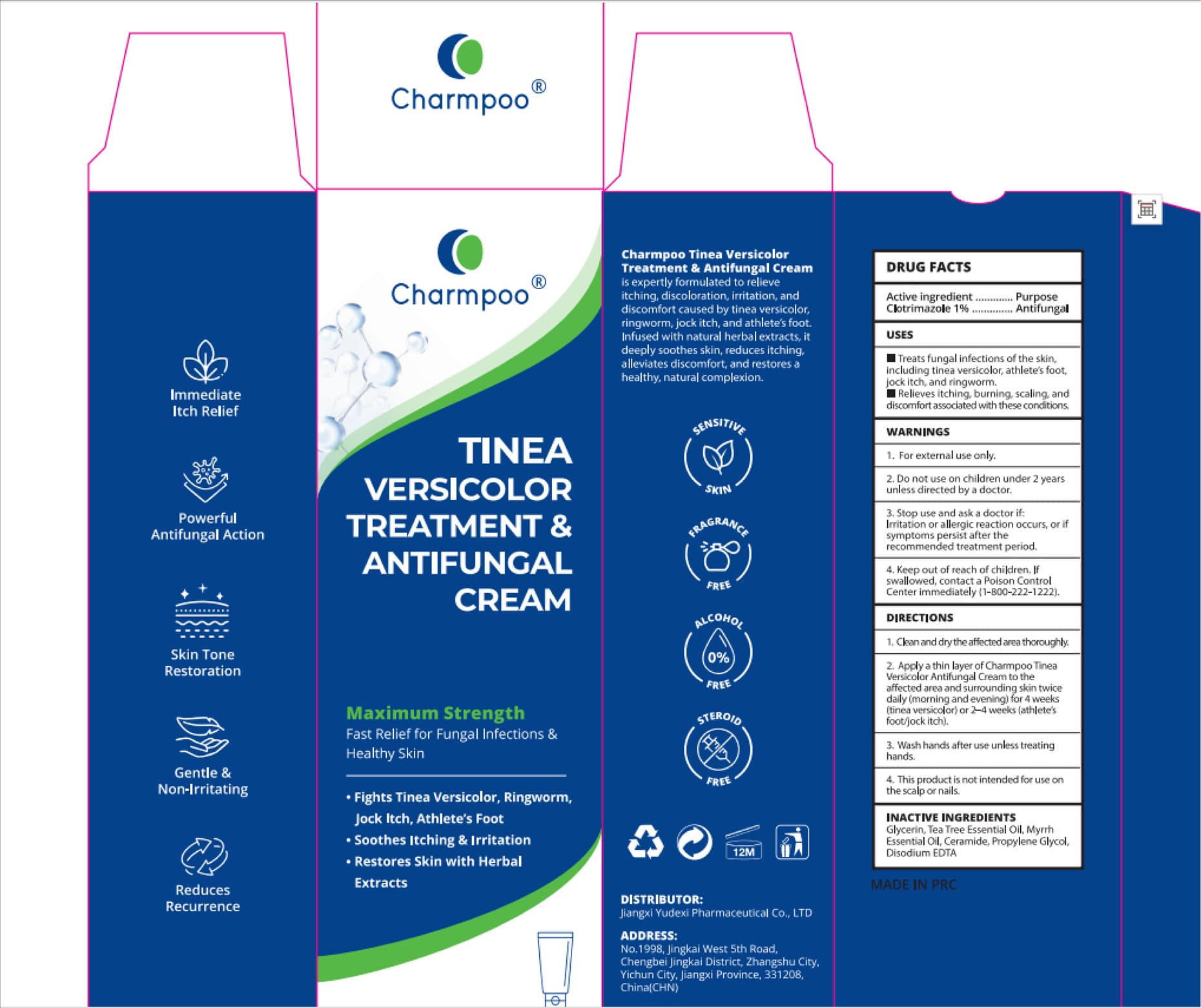 Charmpoo Tinea Versicolor Treatment Antifungal — Reference image, actual packaging may vary