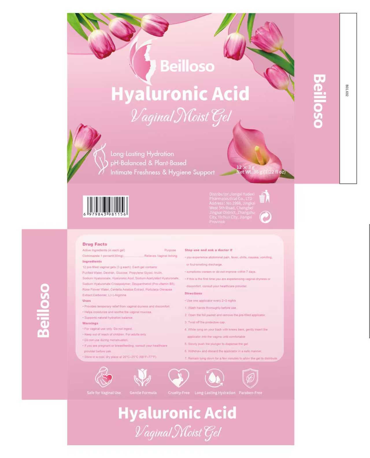 Beilloso Hyaluronic Acid — Reference image, actual packaging may vary
