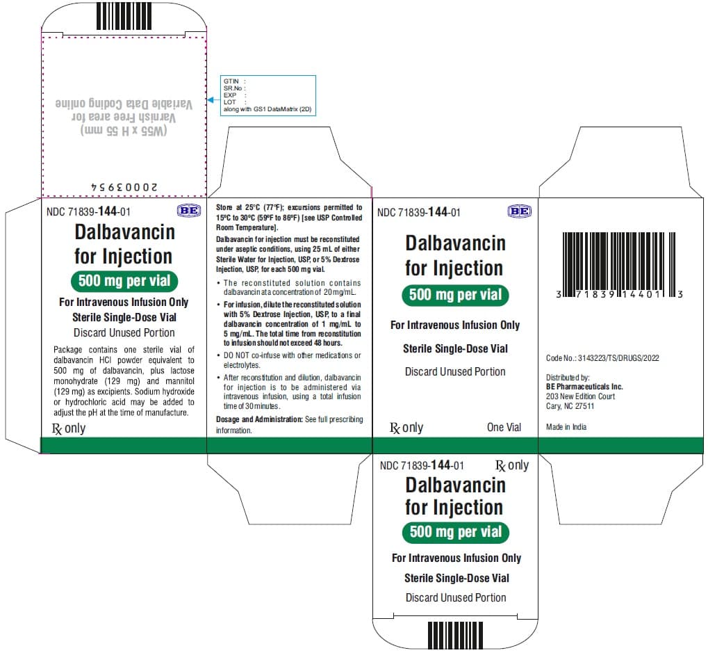 Dalbavancin — Reference image, actual packaging may vary