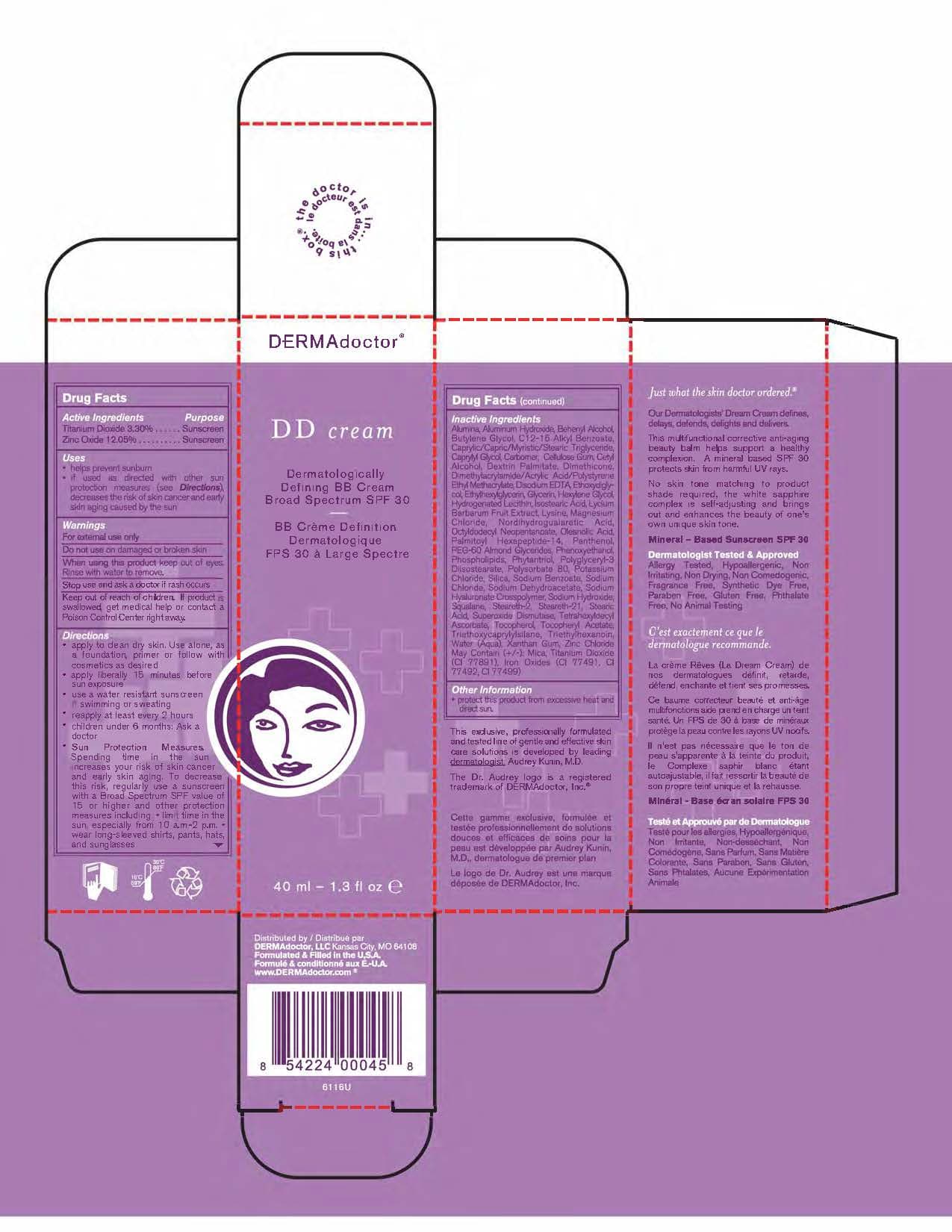 Dermadoctor Dd Cream Dermatologically Defining Bb Cream Broad Spectrum SPF 30 — Reference image, actual packaging may vary