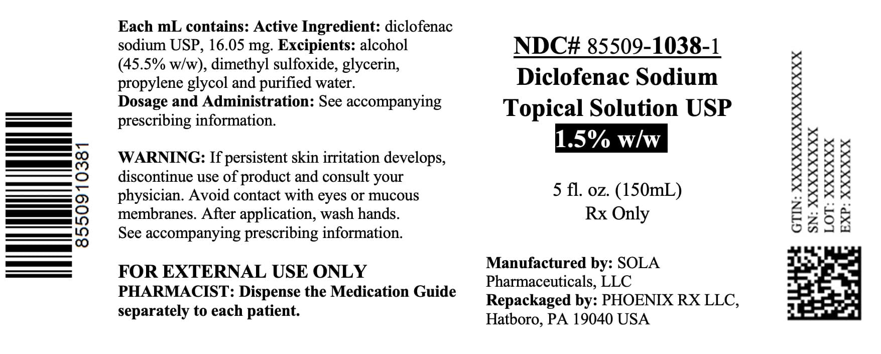 Diclofenac Sodium Topical — Reference image, actual packaging may vary
