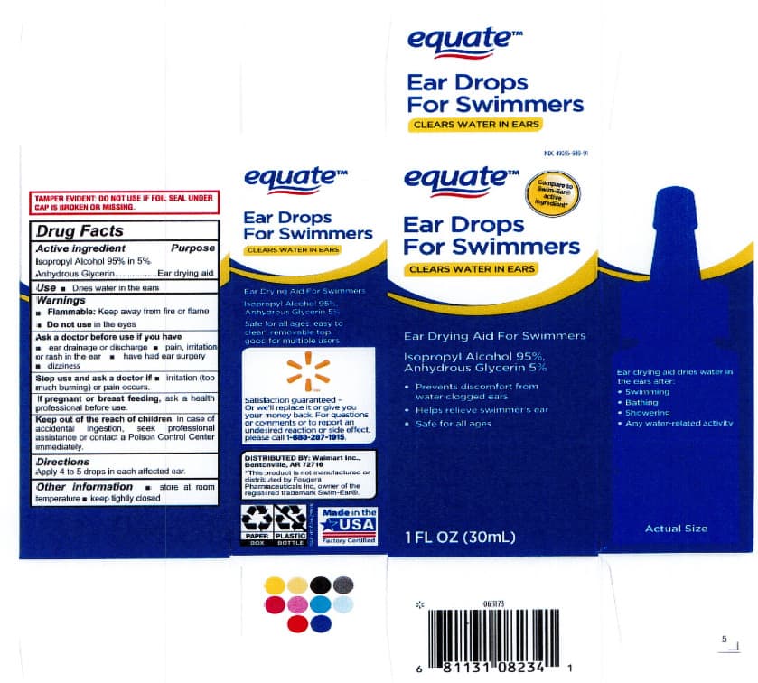 Equate Swimmers Instant Ear Dry — Reference image, actual packaging may vary