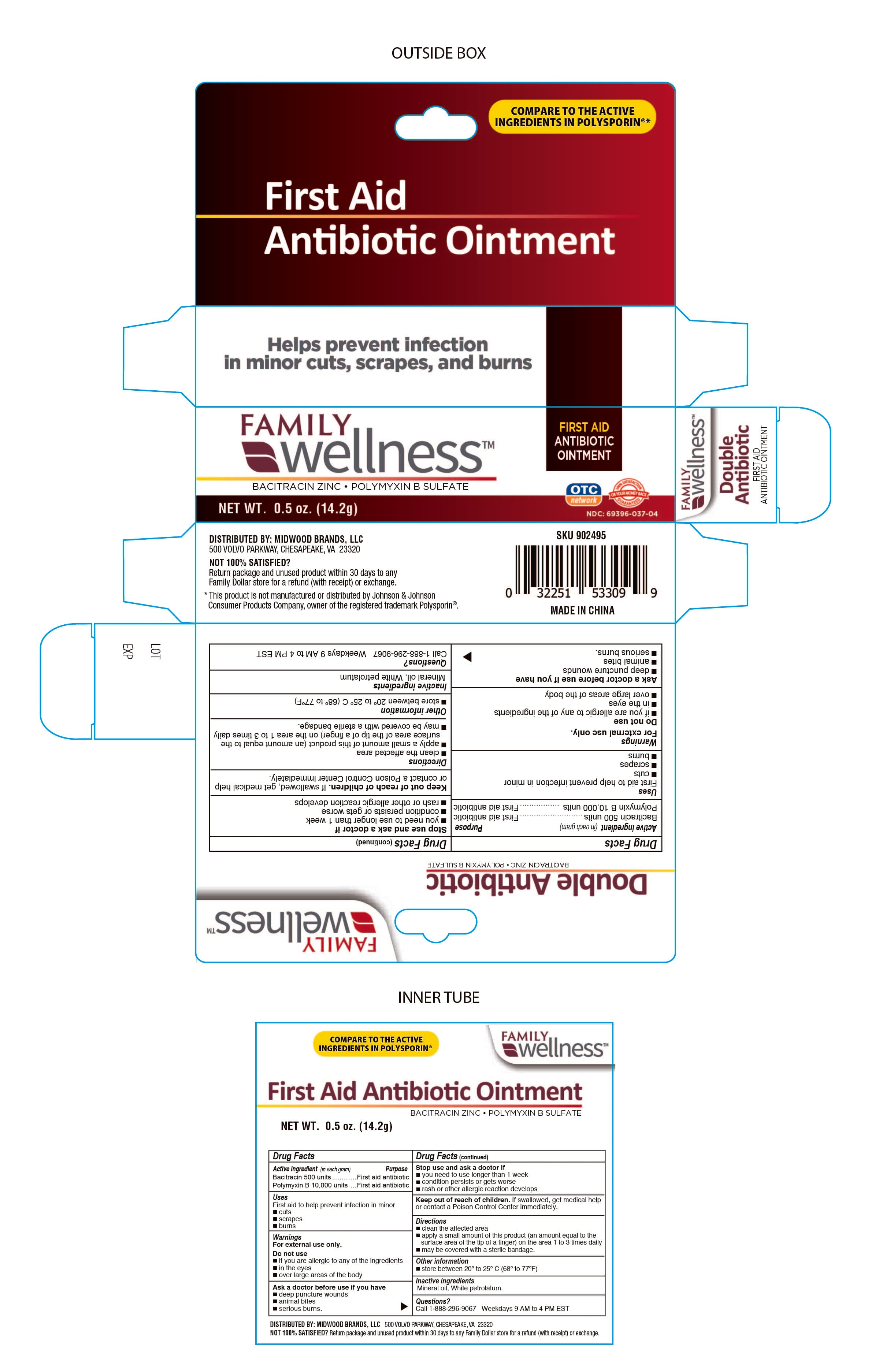 Family Wellness Bacitracin Zinc, Polymyxin B Sulfate — Reference image, actual packaging may vary