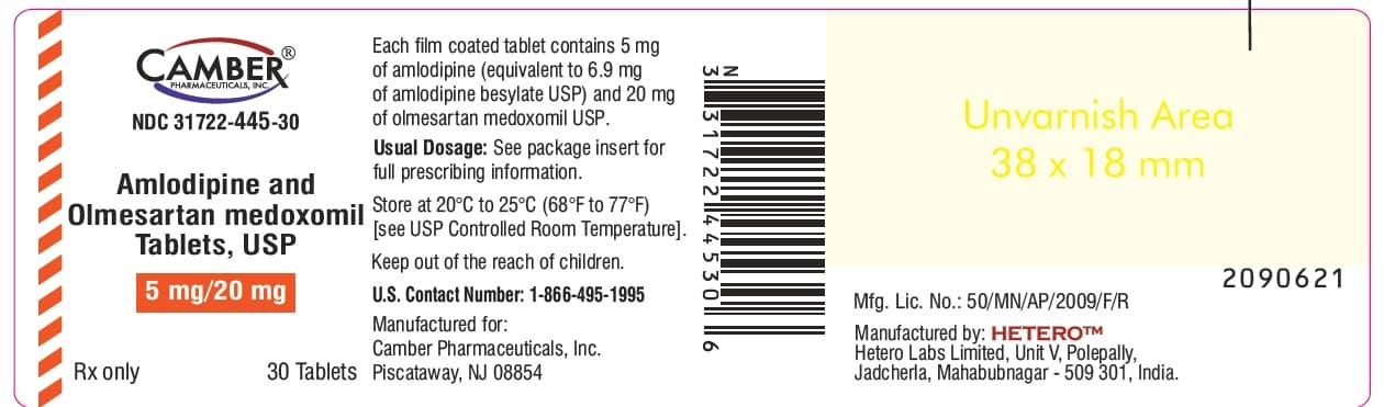 Amlodipine and Olmesartan Medoxomil (Aamlodipine and Olmesartan Medoxomil) package label