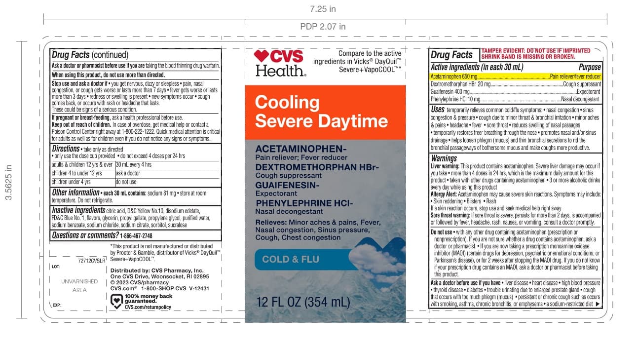 Daytime Cold and Flu Relief (Acetaminohpen, Dextromethorphan Hbr, Guaifenesin Phenylephrine HCL) package label