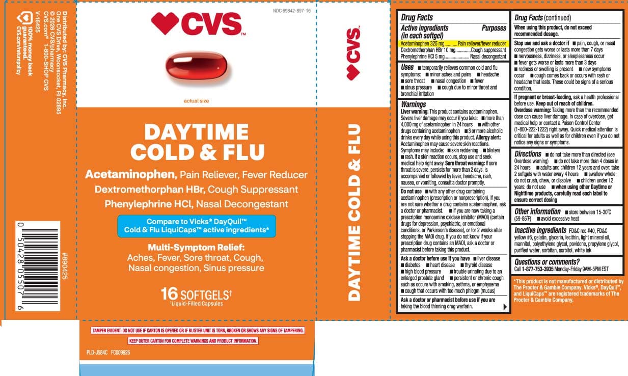 Daytime Cold and Flu Relief (Acetaminohpen, Dextromethorphan Hbr, Phenylephrine HCL) package label
