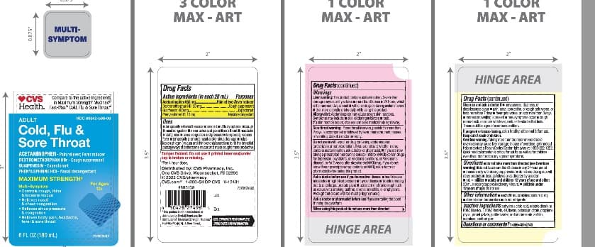 Max Cold, Flu, and Sore Throat (Acetaminophen,dextromethorphan Hydrobromide, Guaifenesin , Phenylephrine HCL) package label