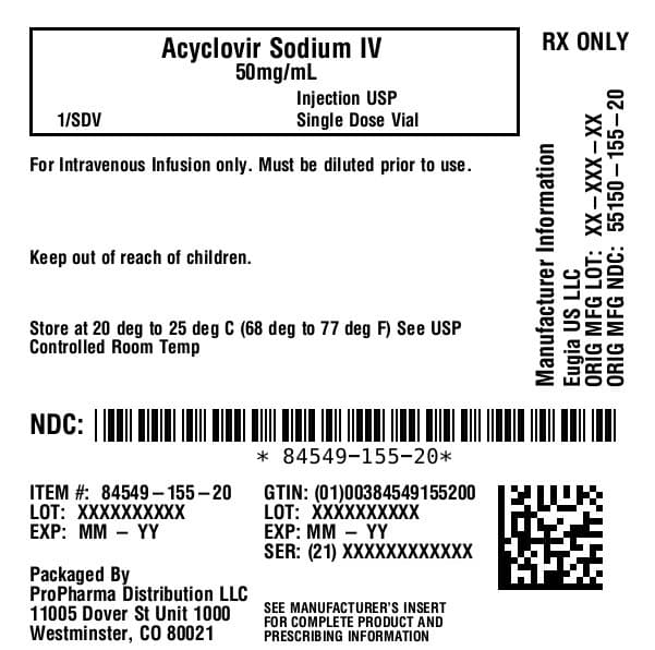 Acyclovir Sodium package label