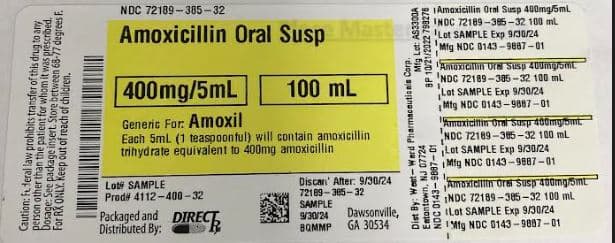 Amoxil (Amoxicillin Oral Susp) package label
