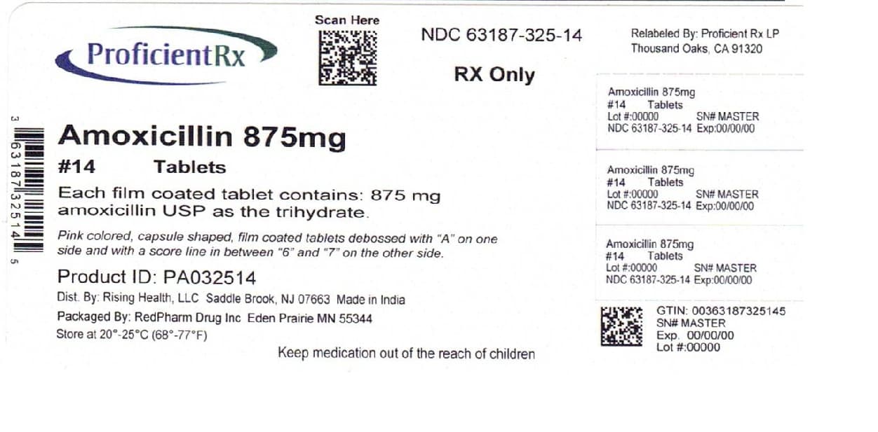 Amoxicillin package label