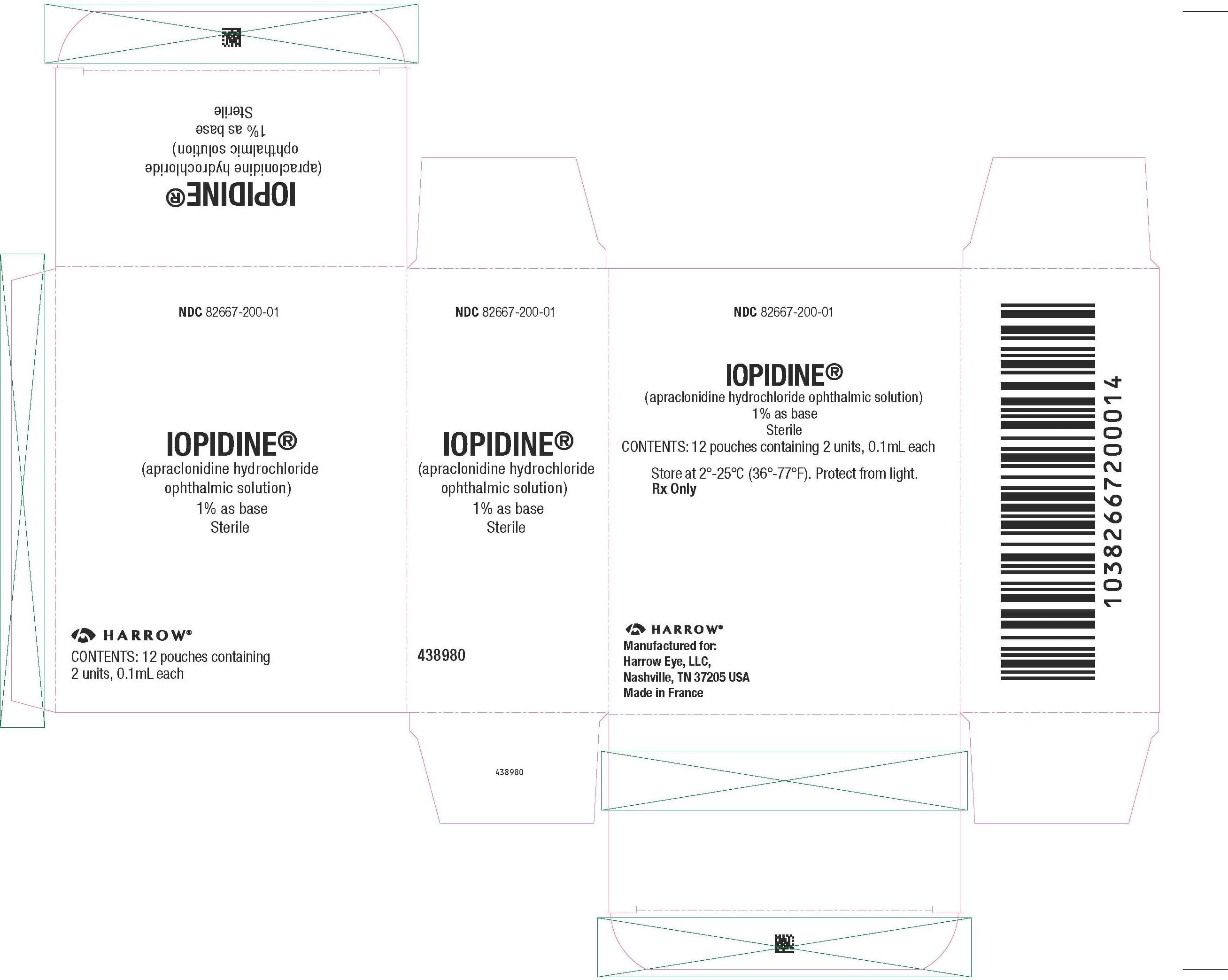 Apraclonidine package label