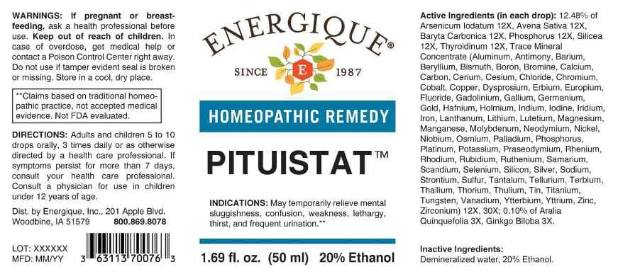 Pituistat (Aralia Quinquefolia, Ginkgo Biloba, Arsenicum Iodatum, Avena Sativa, Baryta Carbonica, Phosphorus, Silicea, Thyroidinum (suis), Aluminum, Antimony, Barium, Beryllium, Bismuth, Boron, Bromine, Calcium, Carbon, Cerium, Cesium, Chloride, Chromium, Cobalt, Copper, Dysprosium, Erbium, Europium, Fluoride, Gadolinium, Gallium, Germanium, Gold, Hafnium, Holmium, Indium, Iodine, Iridium, Iron, Lanthanum, Lithium, Lutetium, Magnesium, Manganese, Molybdenum, Neodymium, Nickel, Niobium, Osmium, Palladium) package label
