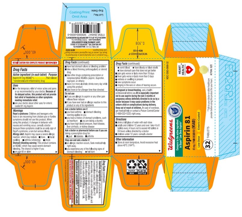 Low Dose Aspirin (Aspirin 81 Mg Delayed Release Tablets) package label