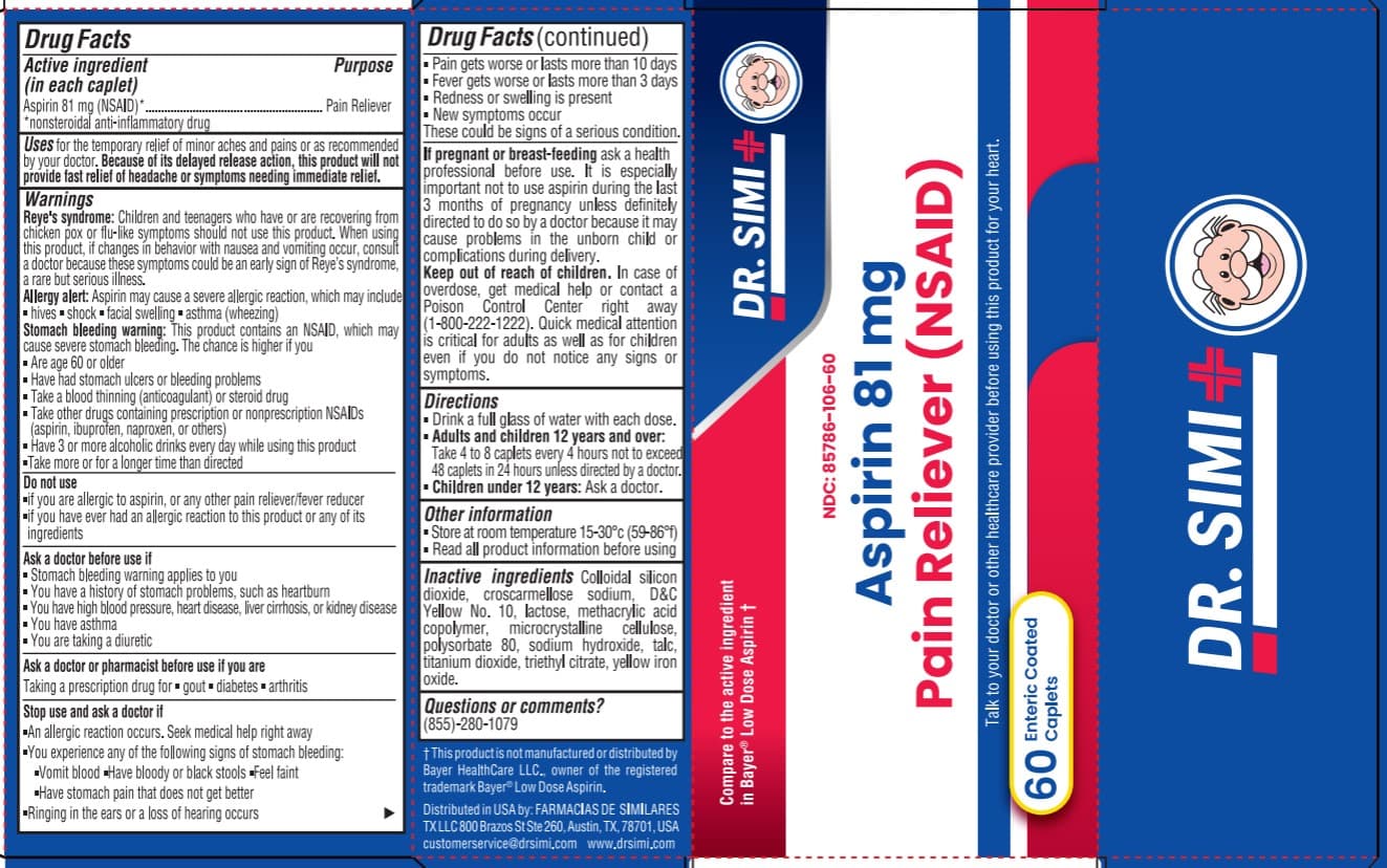 Aspirin Delayed Release 81mg package label