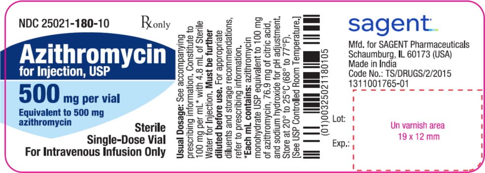 Azithromycin Monohydrate package label