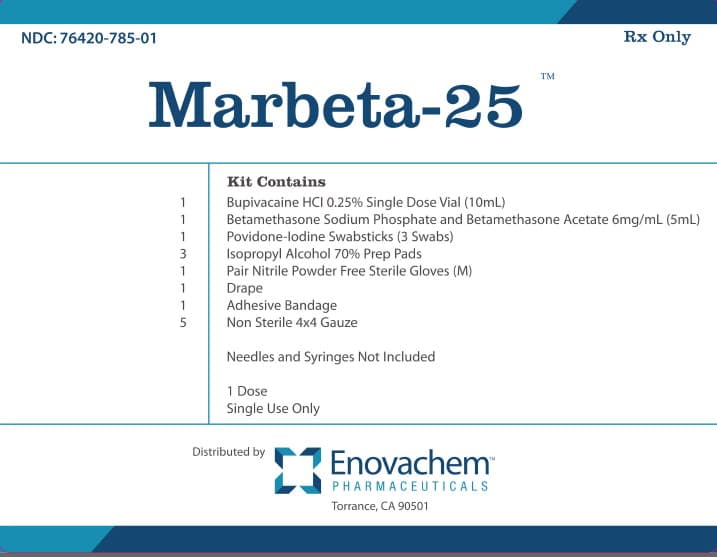Marbeta 25 Kit (Betamethasone Sodium Phosphate and Betamethasone Acetate, Bupivacaine Hydrochloride, Povidine Iodine) package label