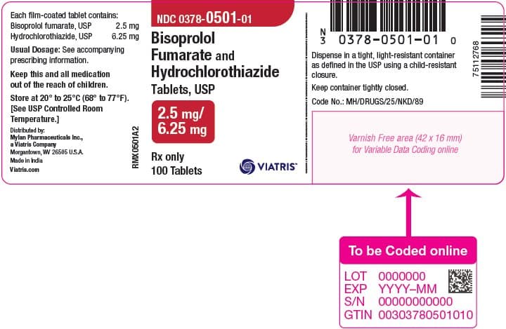 Bisoprolol Fumarate package label
