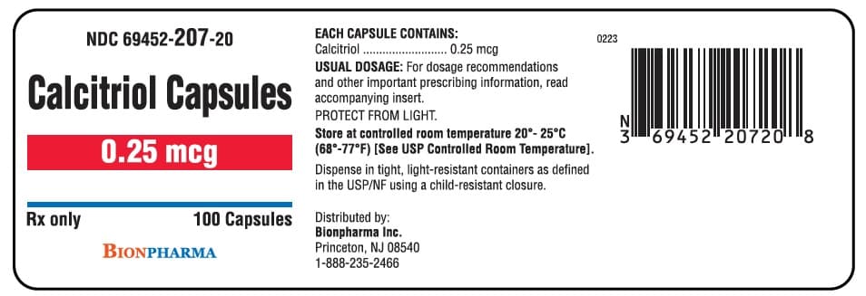Calcitriol package label