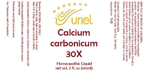 Calcium Carbonicum 30x package label