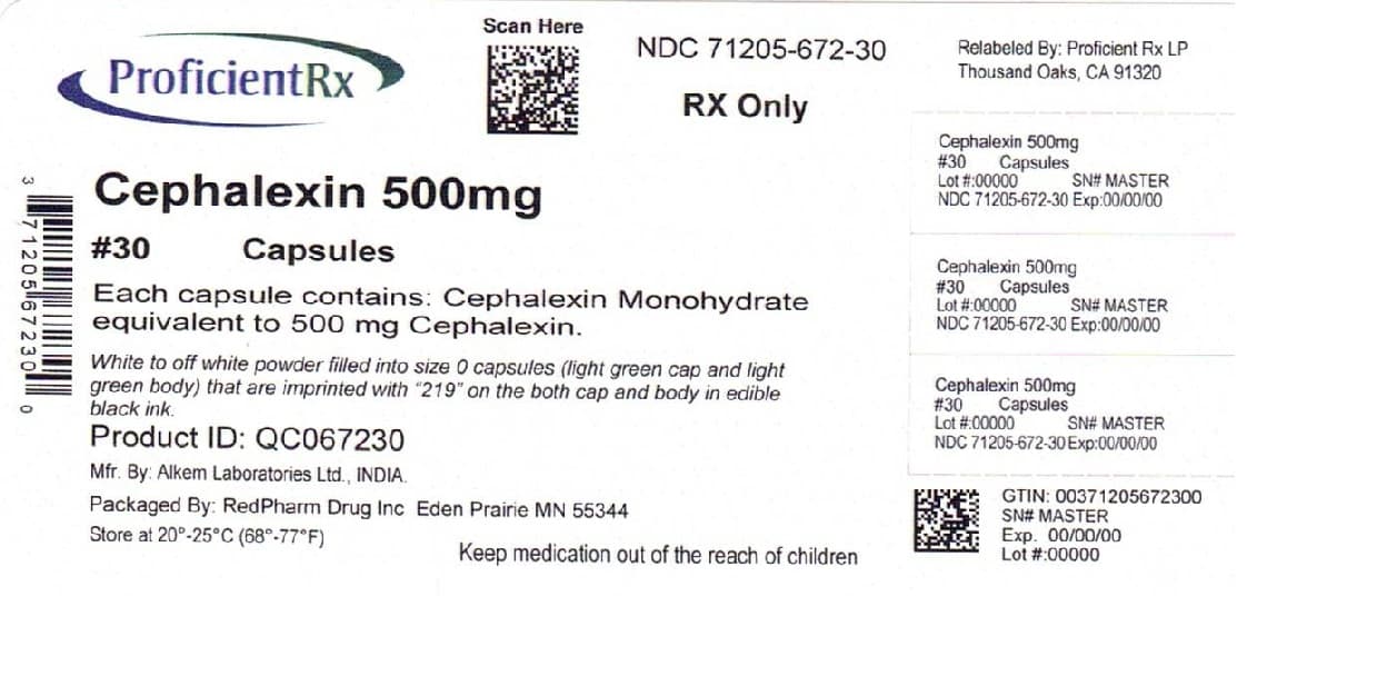 Cephalexin package label