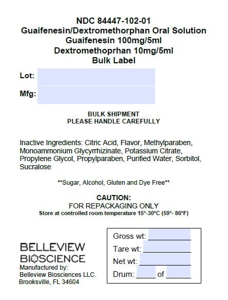 Tussin Cough Sugar Free (Dextromethorphan HBR Guaifenesin) package label