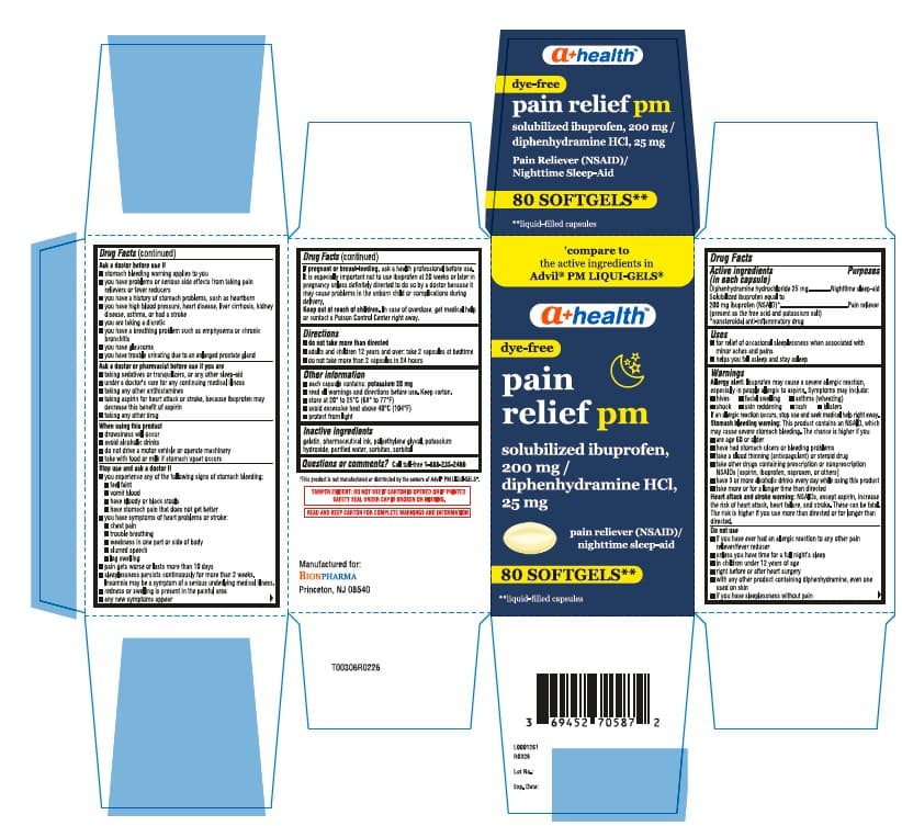 Diphenhydramine HCL and Ibuprofen package label