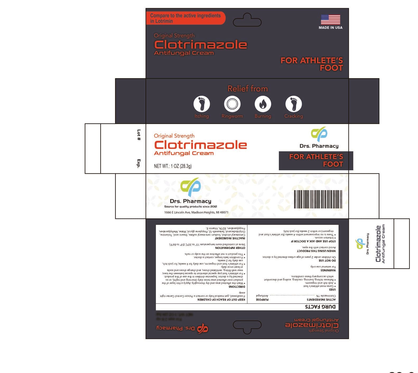 Clotrimazole (Drs. Clotrimazole) package label