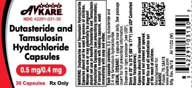 Dutasteride and Tamsulosin Hydrochloride Capsules package label