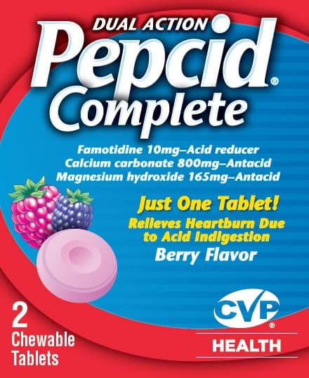 Good Neighbor Pharmacy Dual Action Complete (Famotidine, Calcium Carbonate, Magnesium Hydroxide) package label