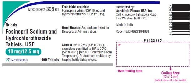 Fosinopril Sodium and Hydrochlorothiazide package label