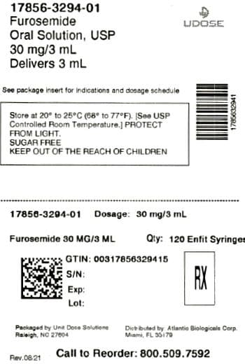 Furosemide package label