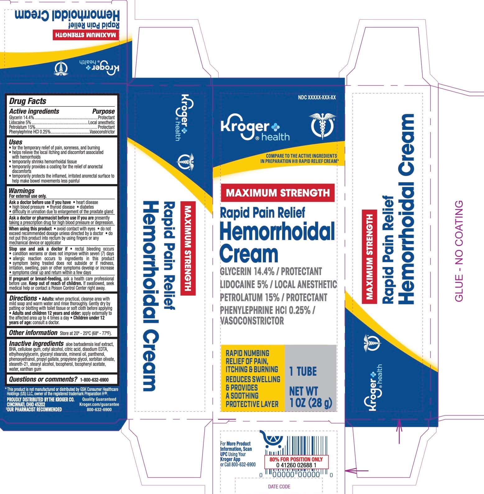 Goodsense Hemorrhoidal Pain Relief (Glycerin, Lidocaine, Petrolatum, Phenylephrine HCL) package label