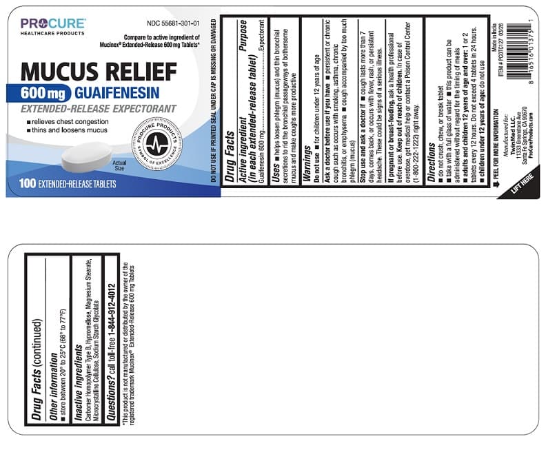 Crcle Guaifenesin Extended-Release Tablets, 600 Mg (Guaifenesin Extended-Release) package label