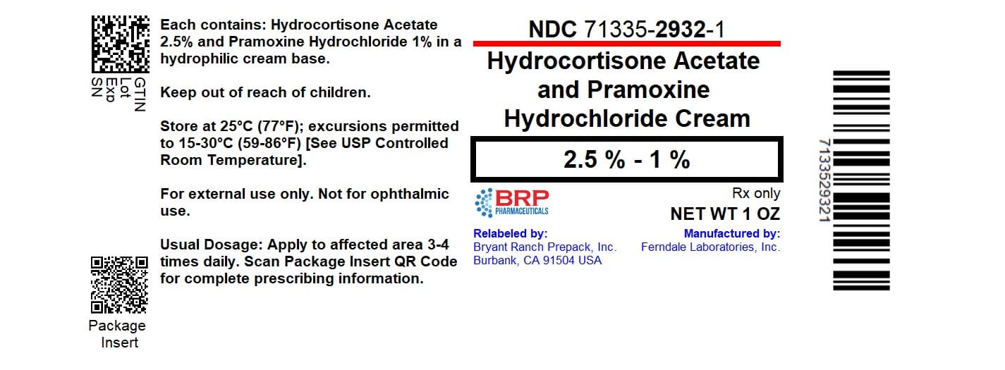 Hydrocortisone Acetate Pramoxine HCL package label
