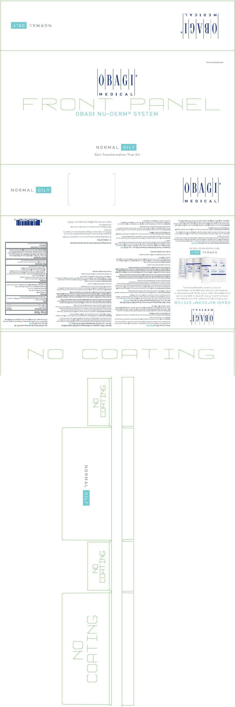Nu-Derm System Normal-Oily (Hydroquinone, Homosalate, Octisalate, and Zinc Oxide) package label