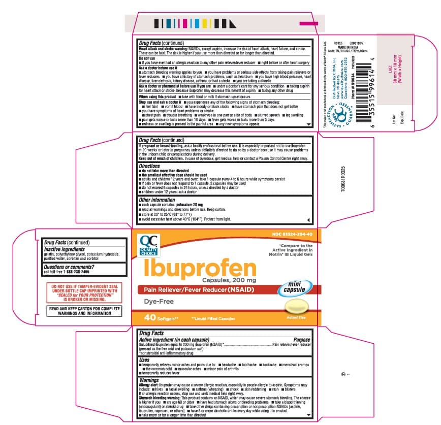 Ibuprofen package label