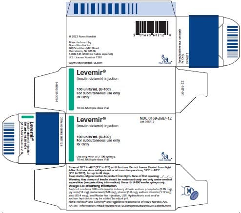 Levemir (Insulin Detemir) package label