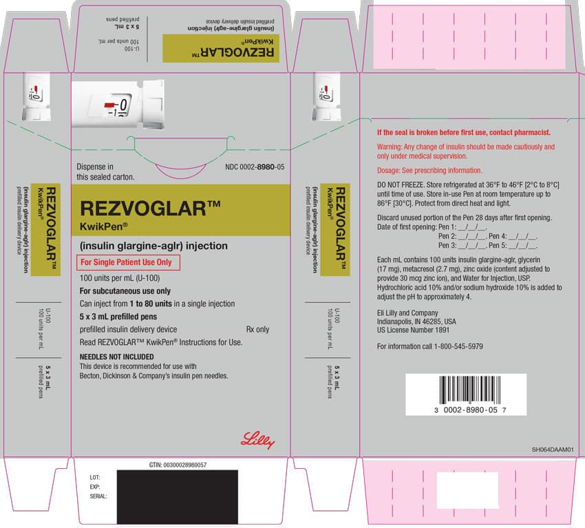 Rezvoglar (Insulin Glargine-Aglr) package label