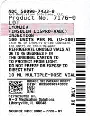 Lyumjev (Insulin Lispro-Aabc) package label