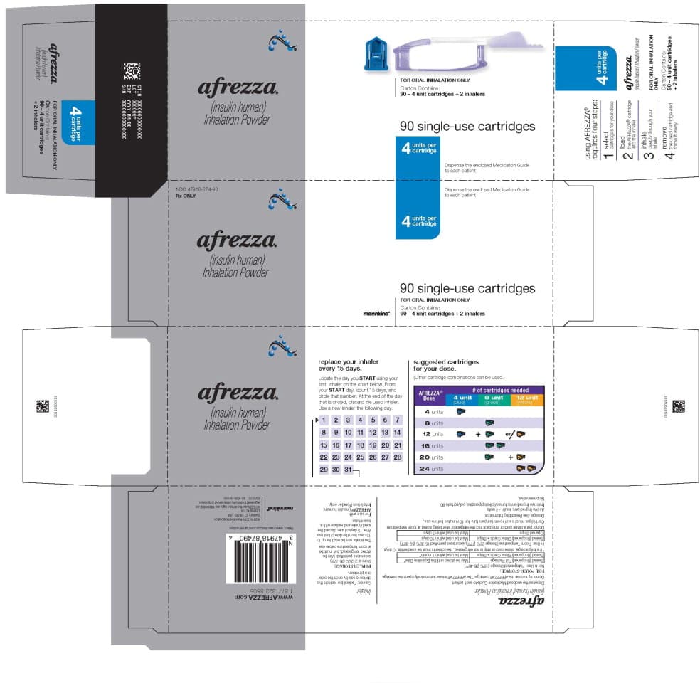 Insulin package label