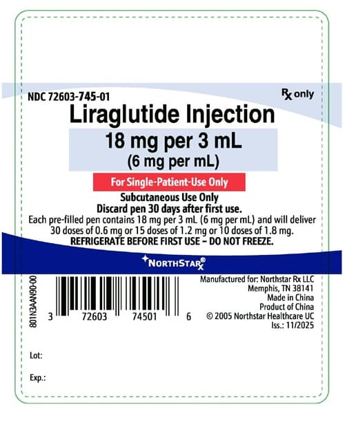 Liraglutide package label
