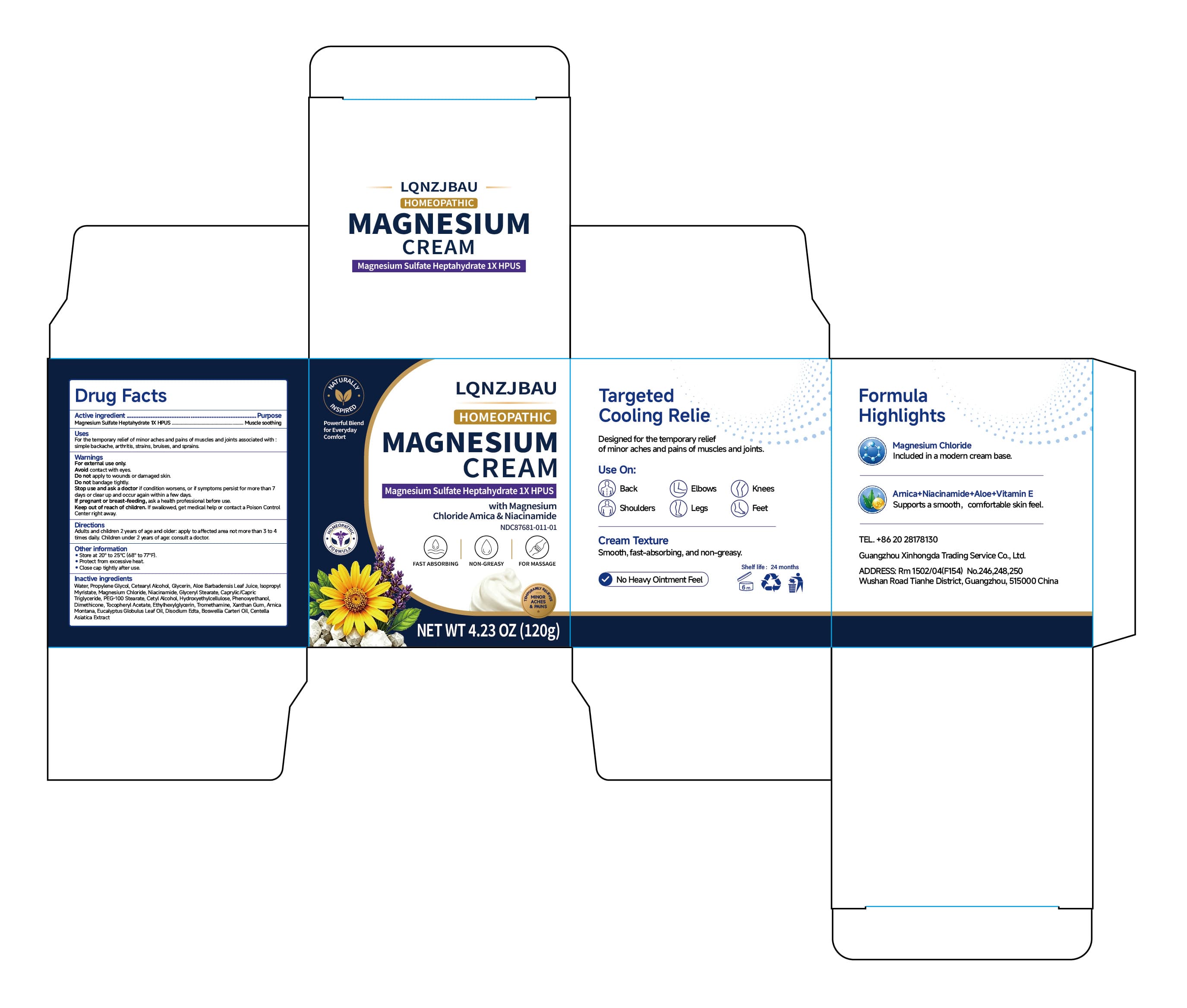 Epsom Salt (Magnesium Sulfate) package label