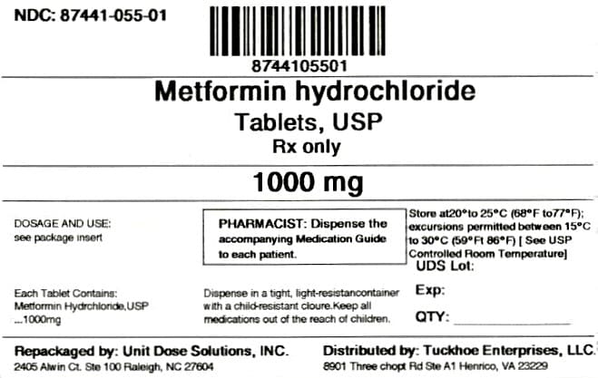 Metformin HCL package label